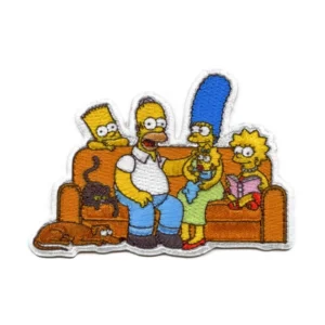 The Simpsons Family Portrait Yellow Logo Embroidery Patch