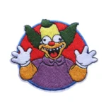 The Simpsons Krusty The Clown Round Embroidery Patch
