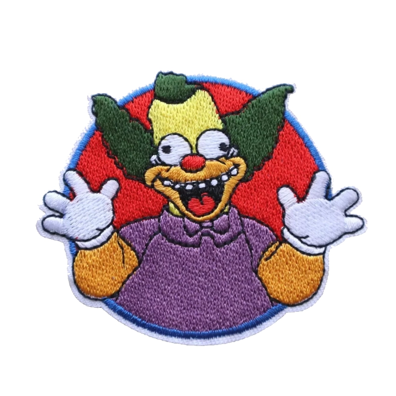 The Simpsons Krusty The Clown Round Embroidery Patch