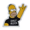 The Simpsons Only Rock Yellow/Black Logo Embroidery Patch