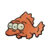 The Simpsons Three-Eyed Fish Orange Logo Embroidery Patch