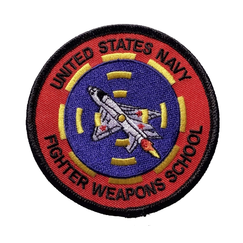 Top Gun USN Fighter Red Embroidery Patch