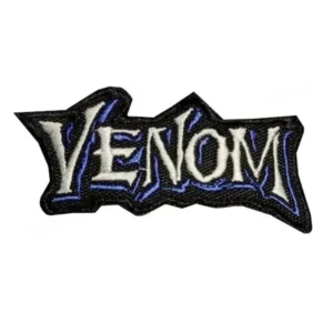 Venom Letter Black Logo Embroidery Patch