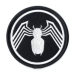 Venom Marvel Comics Round Black Logo Embroidery Patch