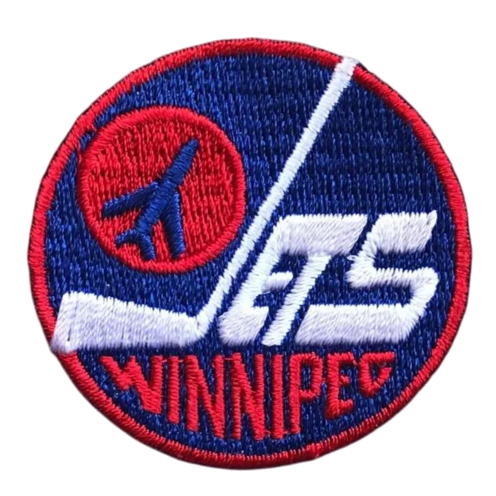Winnipeg Jets 1980'S Round Navy Embroidery Patch