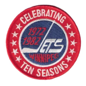 Winnipeg Jets 1981-82 Red Embroidery Patch