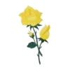 Yellow Rose Applique Flower Embroidery Patch