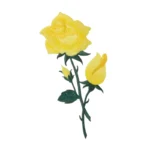 Yellow Rose Applique Flower Embroidery Patch