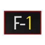 F-1 Ferrari Black Embroidery Patch
