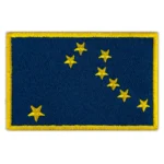 Alaska Flag Embroidered Golden Border Patch