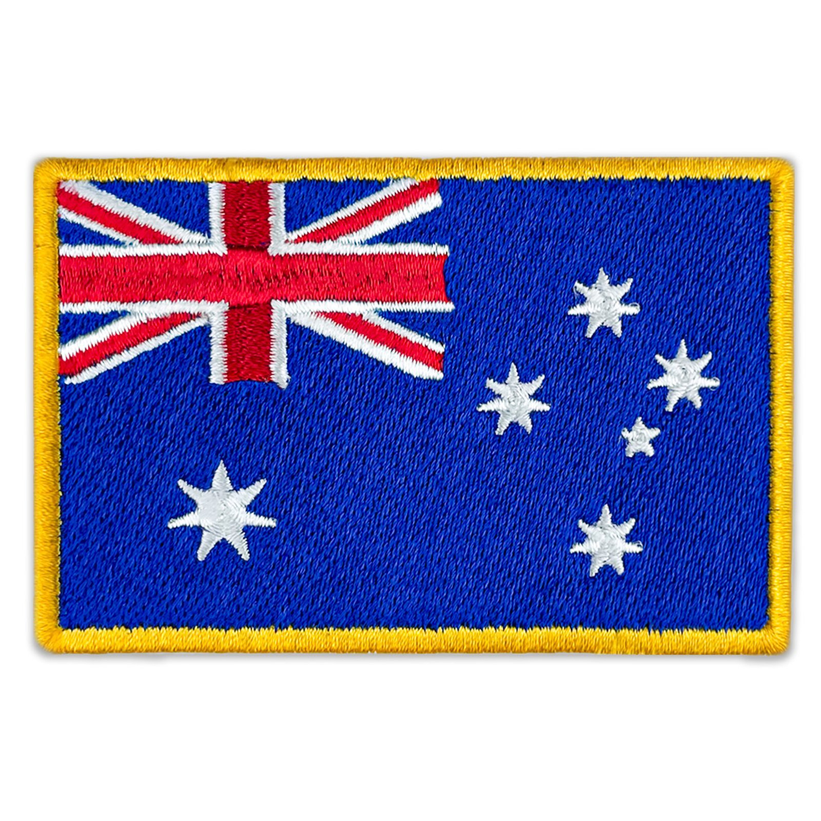 Australia Flag Embroidered Golden Border Patch