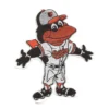 Baltimore Orioles Mascot White Embroidery Patch