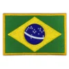 Brazil Embroidery Golden Border Flag Patch