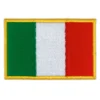 Italy Embroidery Golden Border Flag Patch