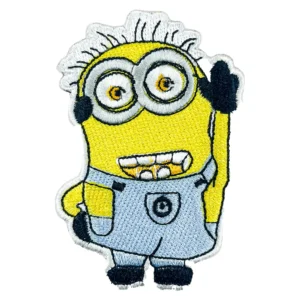 Minion Dave Pointing up Despicable Me Embroidered Patch