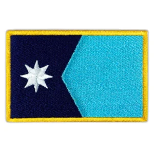 Minnesota Flag Embroidered Golden Border Patch