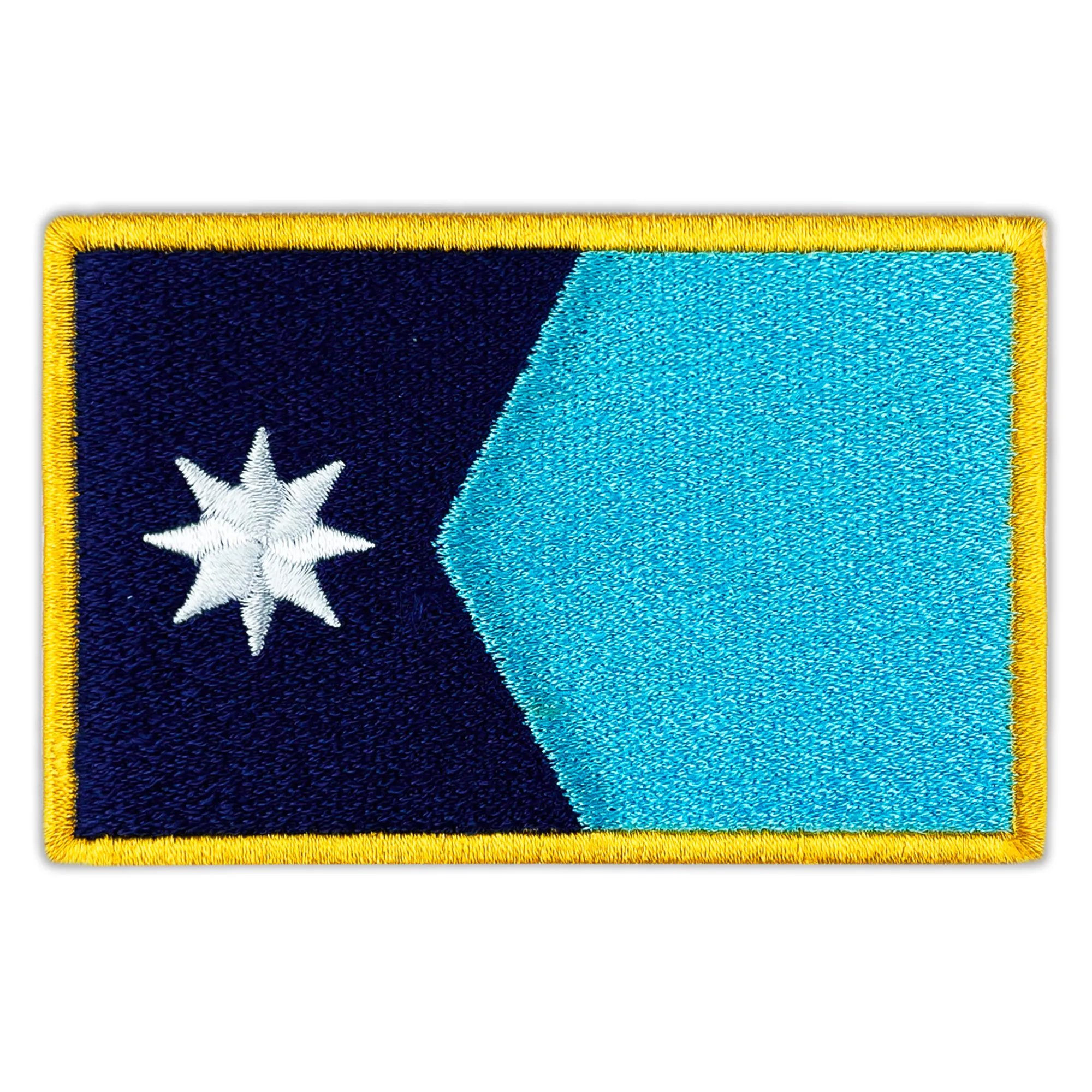 Minnesota Flag Embroidered Golden Border Patch