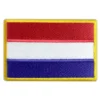 Netherlands Flag Embroidered Golden Border Patch