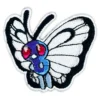 Pokemon Butterfree Inspired Embroidered Iron On Patch