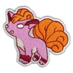 Pokemon Vulpix Inspired Embroidered Iron On Patch