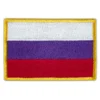 Russia Flag Embroidered Golden Border Patch