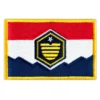 Utah State Flag Embroidered Golden Border Patch