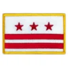 Washington Flag Embroidered Golden Border Patch