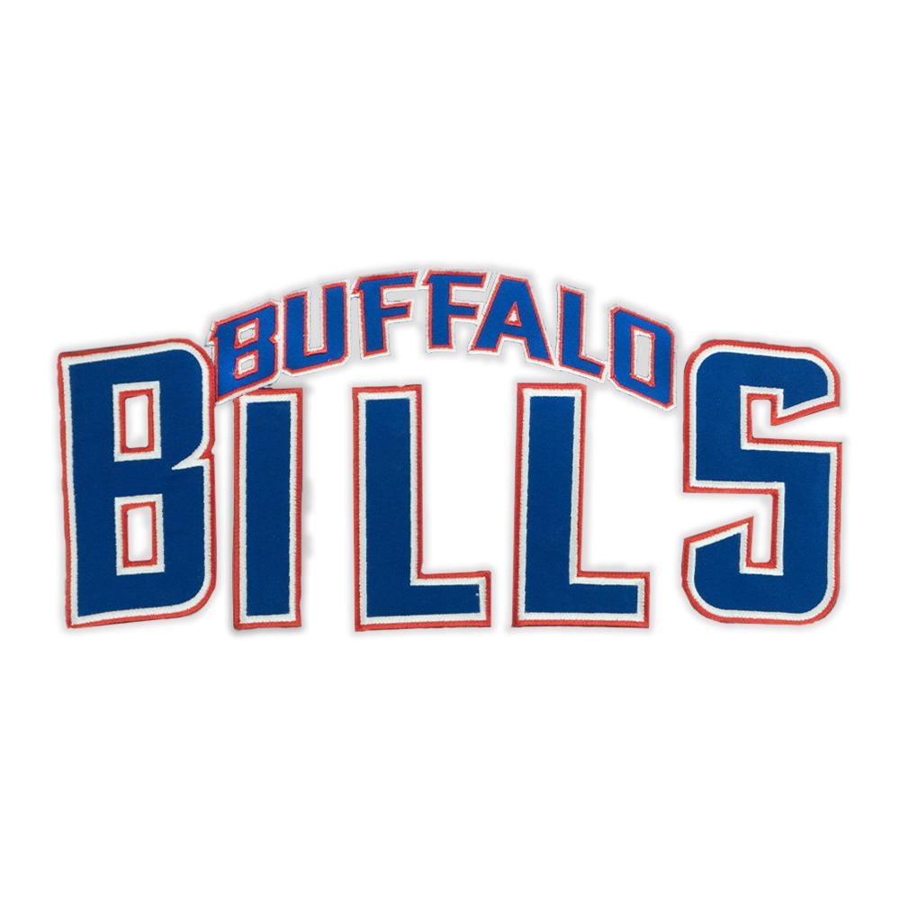 Buffalo Bills Vintage Red Bison Helmet Patch