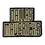 DALLAS MAVERICKS Stacked Gold Text Patch