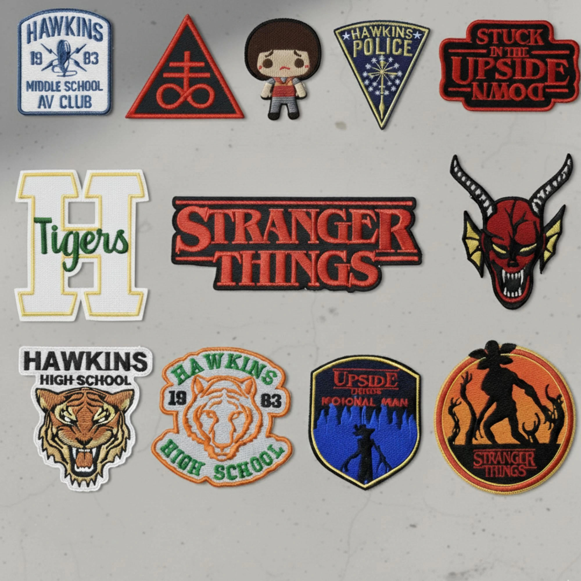 Stranger Things Embroidered Patches