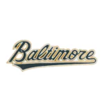 Baltimore Script Wordmark Patch