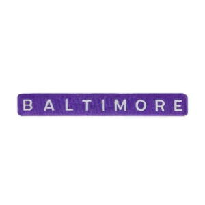 Baltimore Text Embroidered Patch