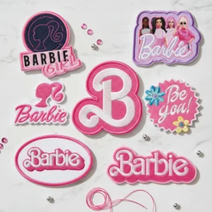 Barbie Embroidered Patches Set