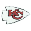 Kansas City Chiefs  White Chenille Arrowhead Patch