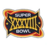 Super Bowl XXXVIII Official 2004 Patch