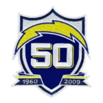Los Angeles Chargers 50th Anniversary Patch