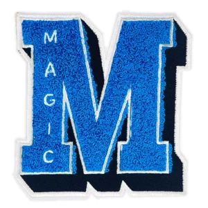 Orlando Magic Blue Chenille Letter M Patch