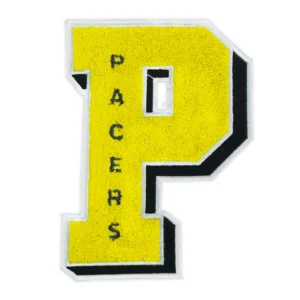 Indiana Pacers Chenille 'P' Yellow Logo Patch