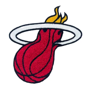 Miami Heat Flame Basketball Logo Chenille Patch