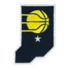 Indiana Pacers State Shape Logo Patch