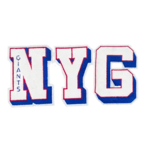New York Giants 'NYG' Letters Red/White Patch