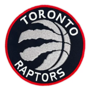Toronto Raptors Bold Red/Silver Round Patch