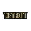 Detroit Black/Gold Letters Patch