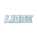 Detroit Lions Embroidered White Lions Wordmark Patch