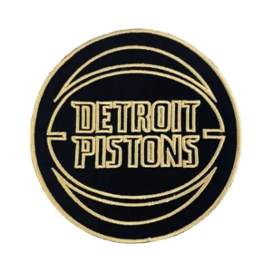 Detroit Pistons Classic Black/Gold Logo Patch