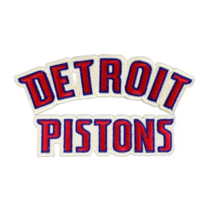 Detroit Pistons Red/Blue Arched Wordmark Patch