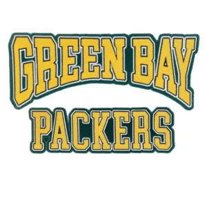 Green Bay Gold & Green Arched Lettering Patch