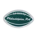 Philadelphia, PA Football Shape Embroidered Patch