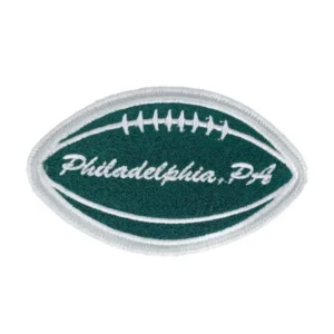 Philadelphia, PA Football Shape Embroidered Patch