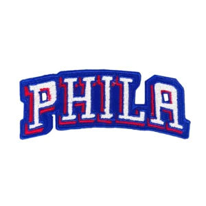Philadelphia 76ers PHILA Embroidered Red/Blue Patch